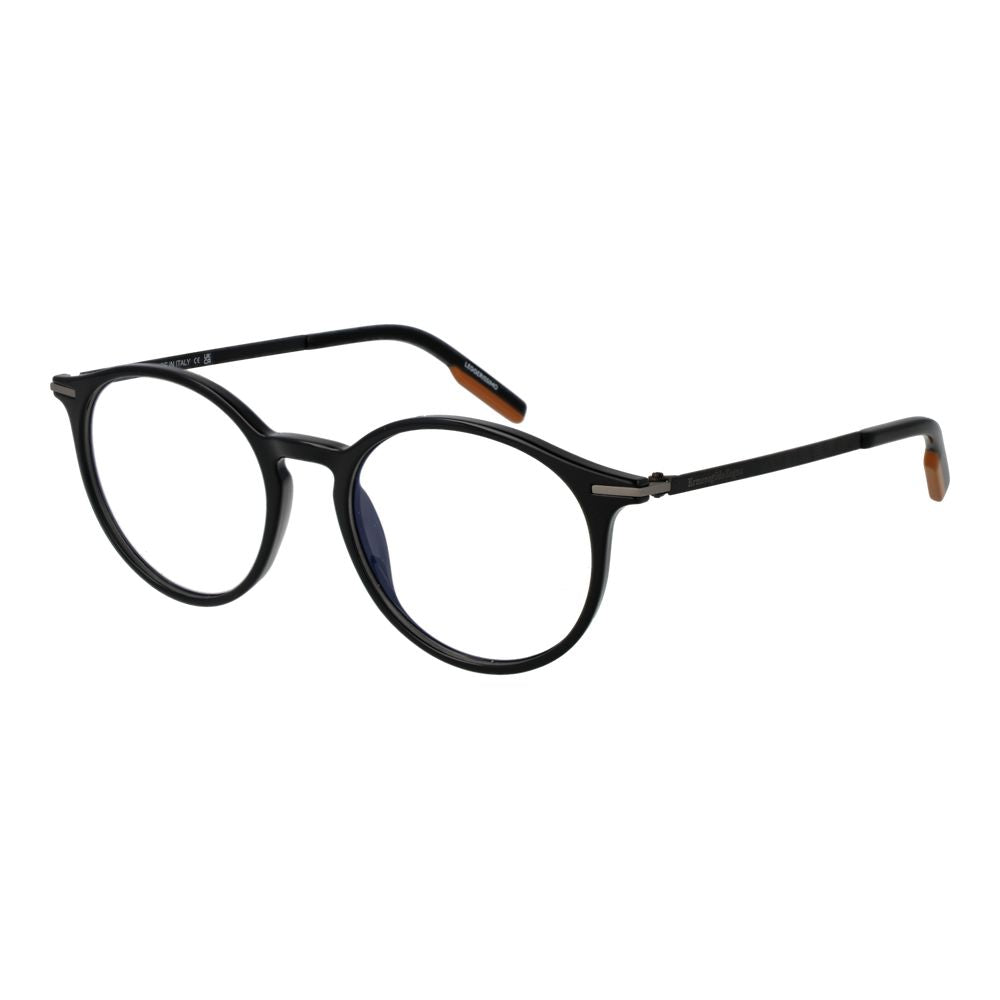 Ermenegildo Zegna Black Unisex Optical Frames